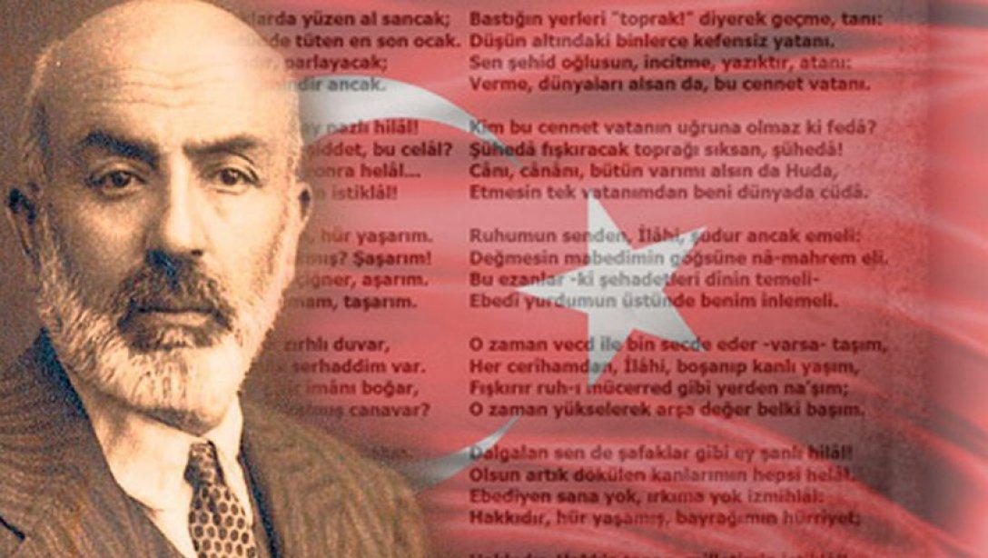 Milli Şairimiz Mehmet Akif ERSOY'un 83. Ölüm Yıl Dönümü