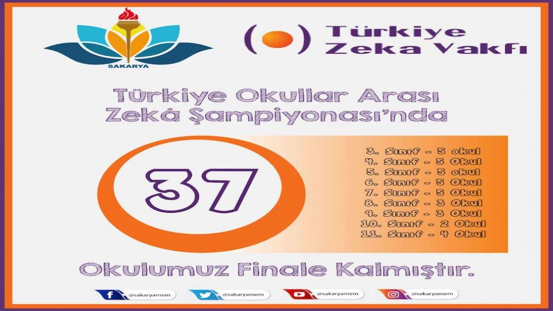 Türkiye Zekâ Oyunları Şampiyonası'nda 37 Okulumuz Finale Kaldı.