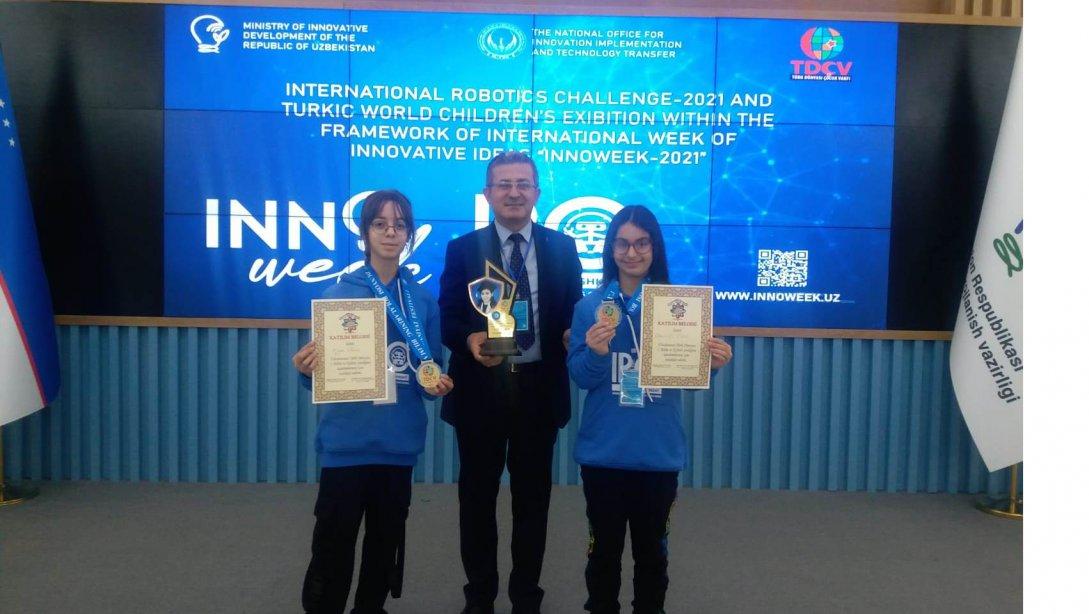 Özbekistan'da Altın Madalya Kazandılar