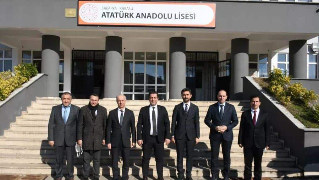 İl Millî Eğitim Müdürümüz Ebubekir Sıddık Savaşçı, Karasu Atatürk Anadolu Lisesini Ziyaret Etti