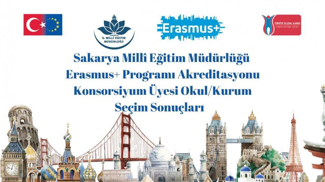 Erasmus+ Programı (Okul Eğitimi, Mesleki Eğitim, Yetişkin Eğitimi) Akreditasyon Konsorsiyum Üyesi Okul/Kurum Seçim Sonuçları