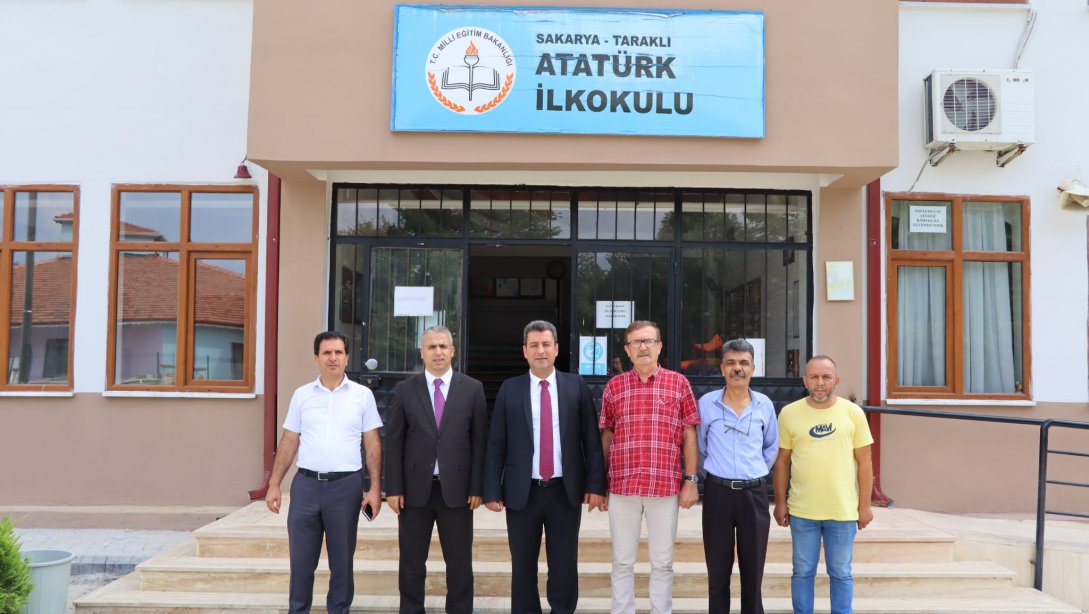 Temel Eğitimde 10 Bin Okul Projesi Kapsamında Onarım Çalışmaları Devam Eden Taraklı Atatürk İlkokuluna Ziyaret
